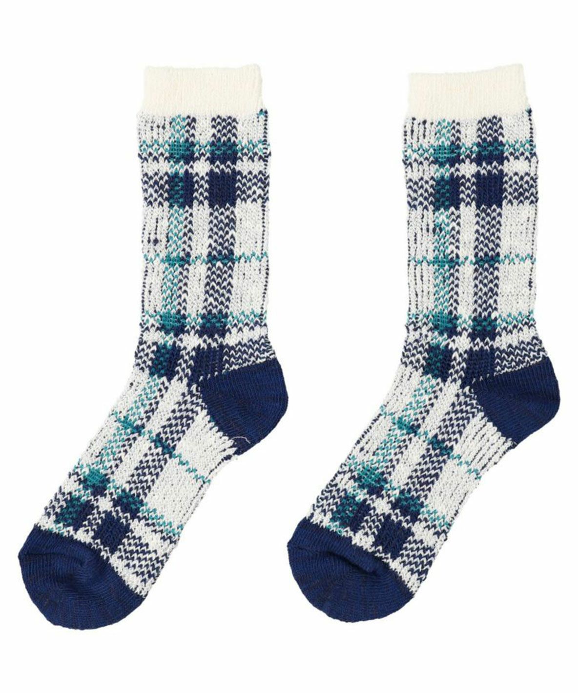 Checked Jacquard Socks