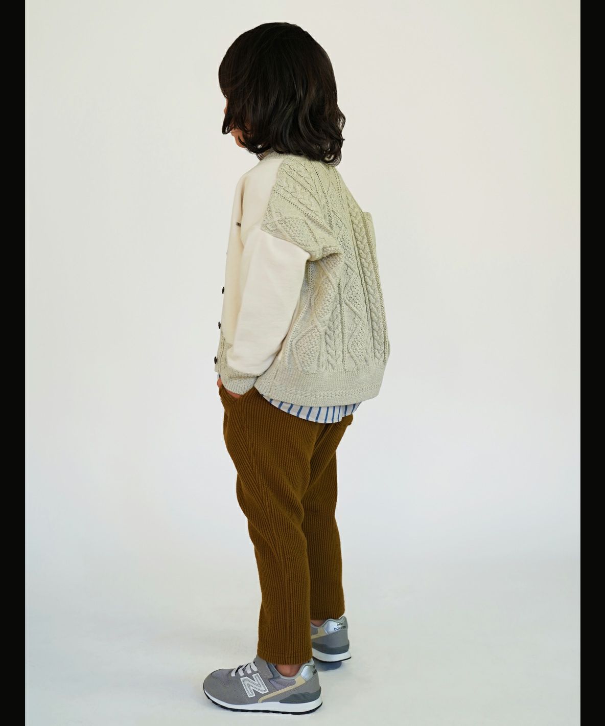 Wide well Knit Corduroy Pants