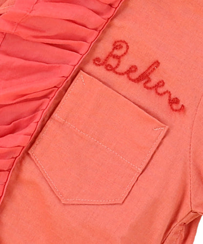 Frill Combination Shirt
