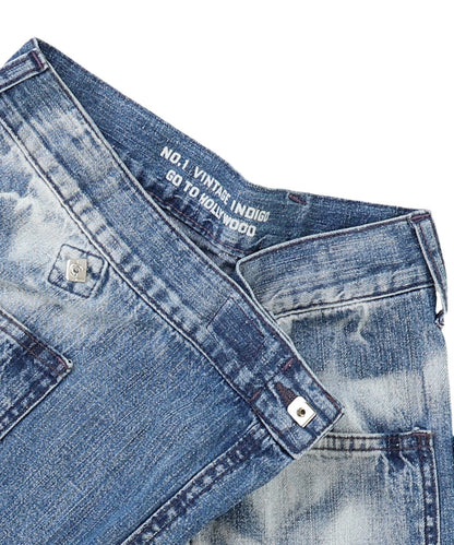 Work Denim Wrapped Pants