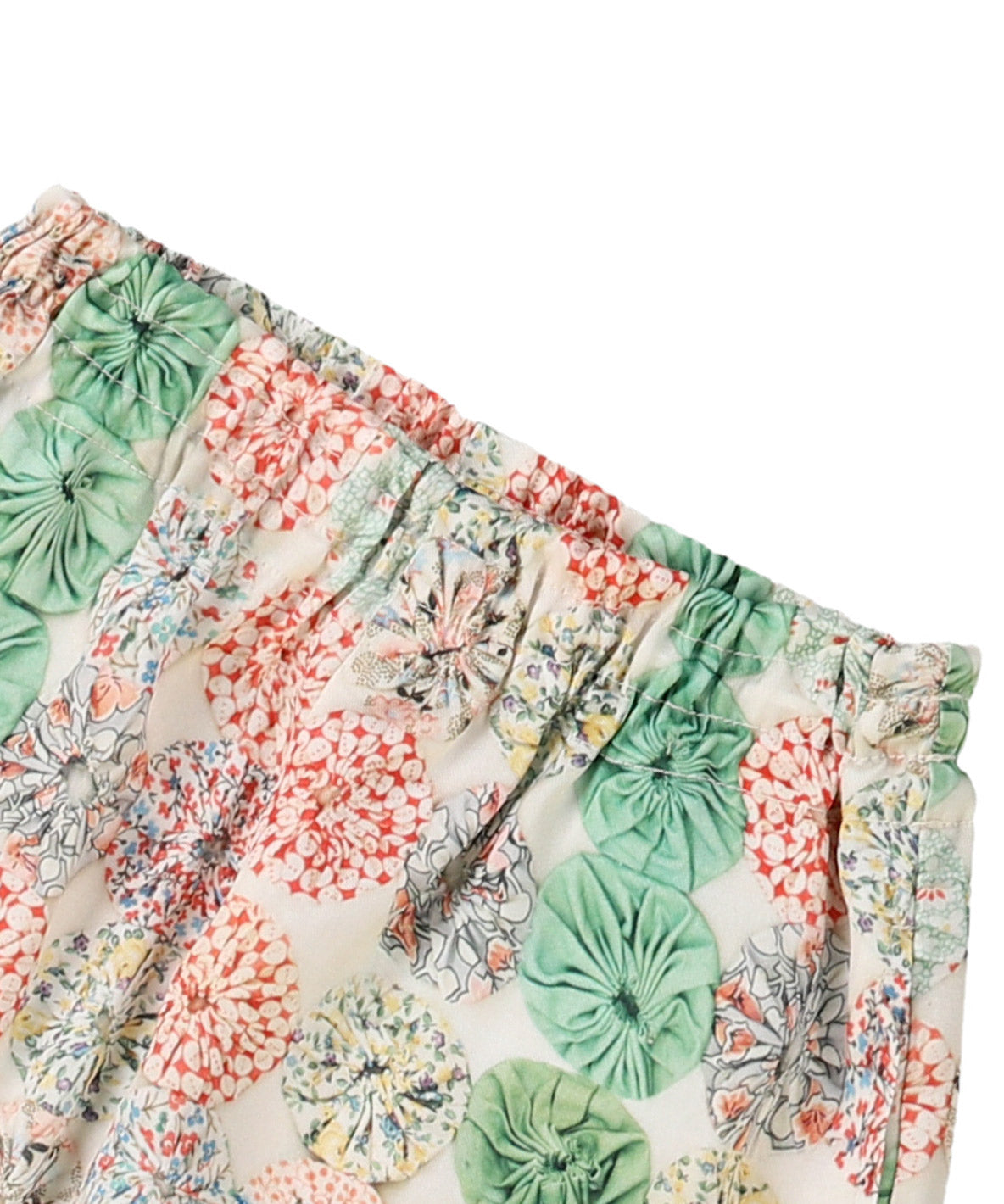 Antique Yo-yo Print Pants