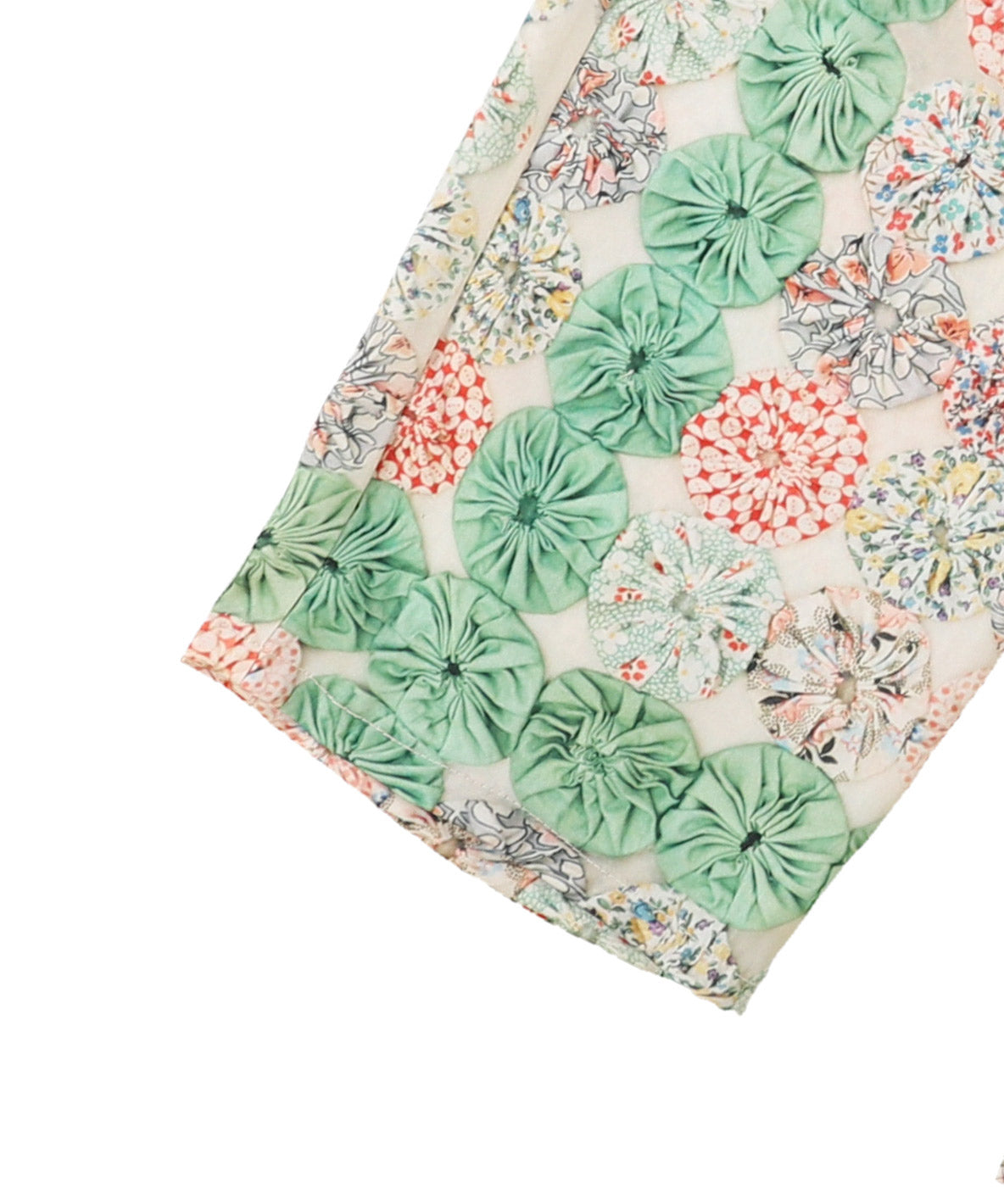 Antique Yo-yo Print Pants