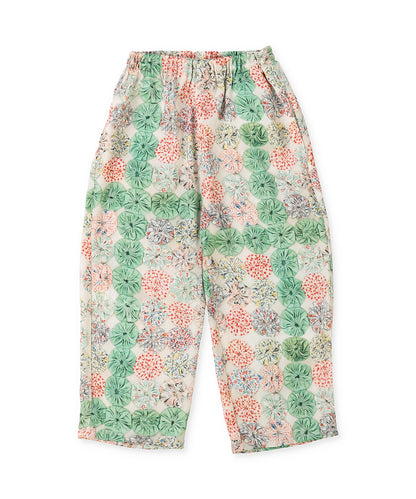 Antique Yo-yo Print Pants