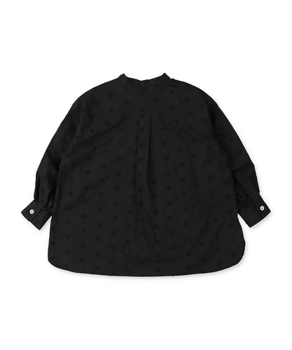 Floral Embroidery Collar Shirt