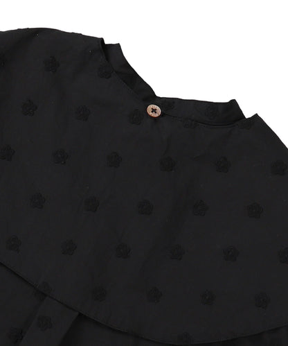 Floral Embroidery Collar Shirt