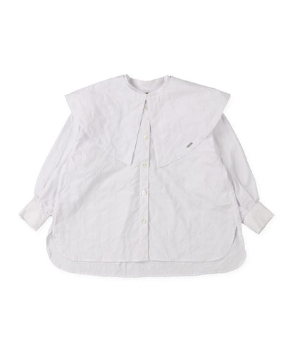 Floral Embroidery Collar Shirt