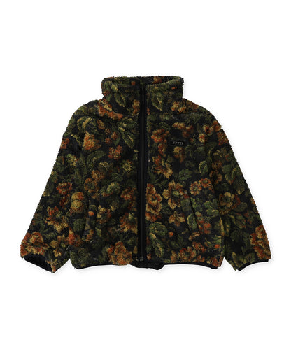 Fleece Floral Print Blouson