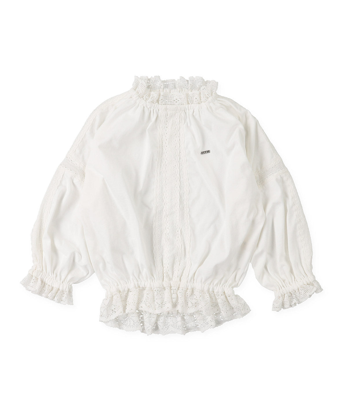 Lace Smock Long Sleeve Tee