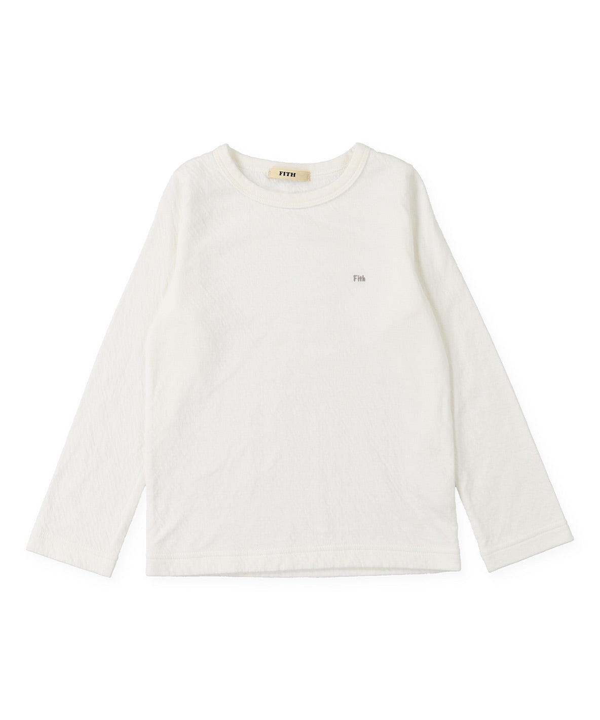 Feather Knit and Double Gauze Long Sleeve Tee