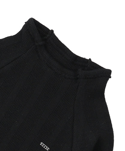 Rib Knit Long Sleeve Tee