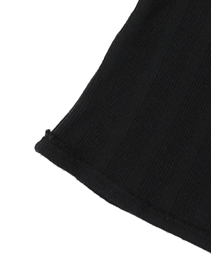 Rib Knit Long Sleeve Tee
