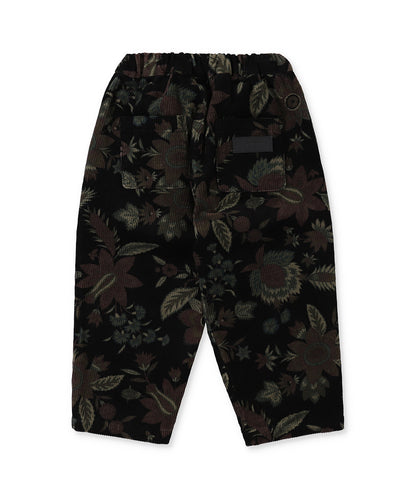 Botanical Print Corduroy Pants