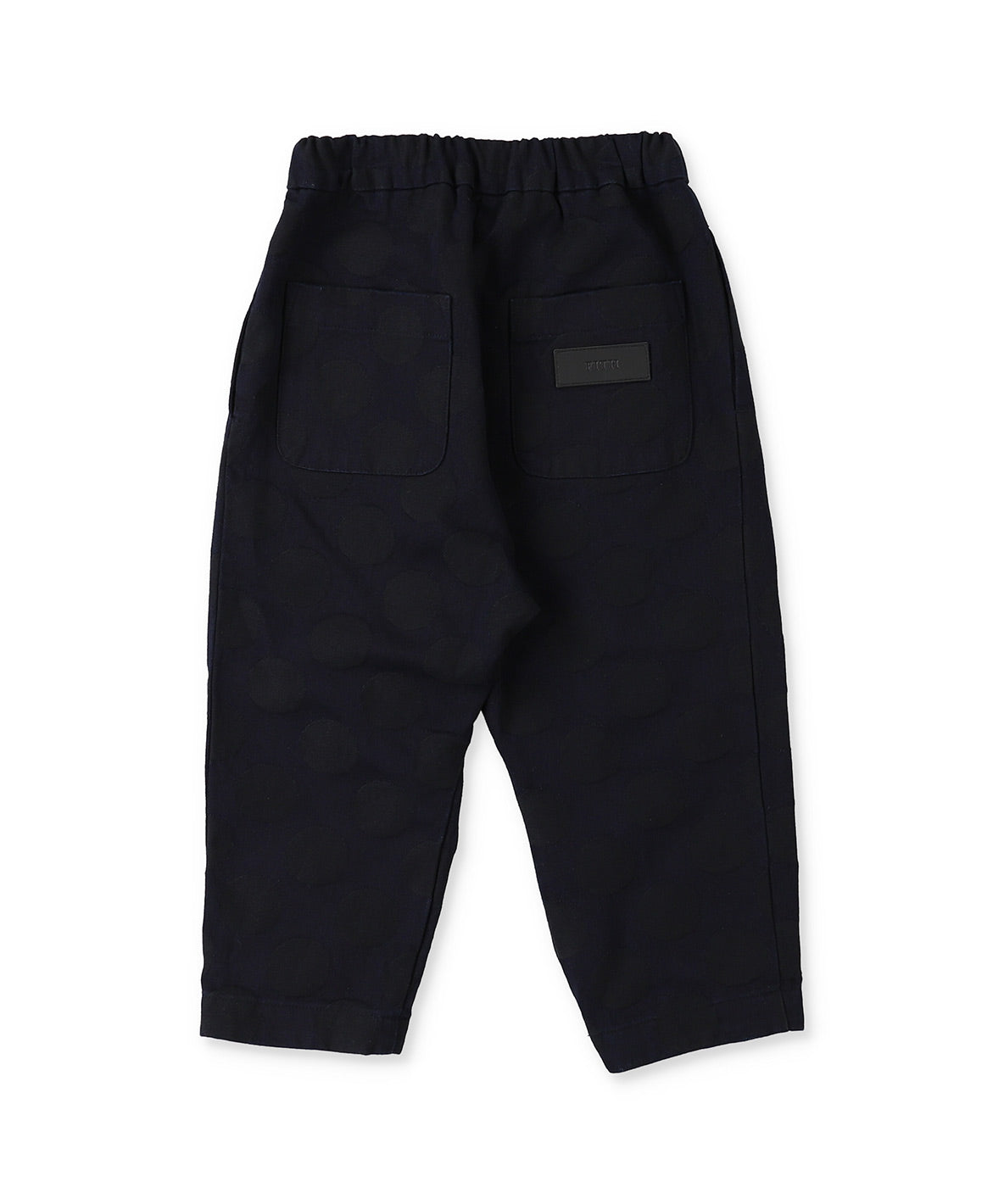 Denim and Coin Dot Jacquard Assymetry Pants