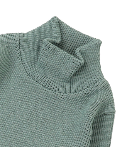 Washable Cotton Knit Turtleneck