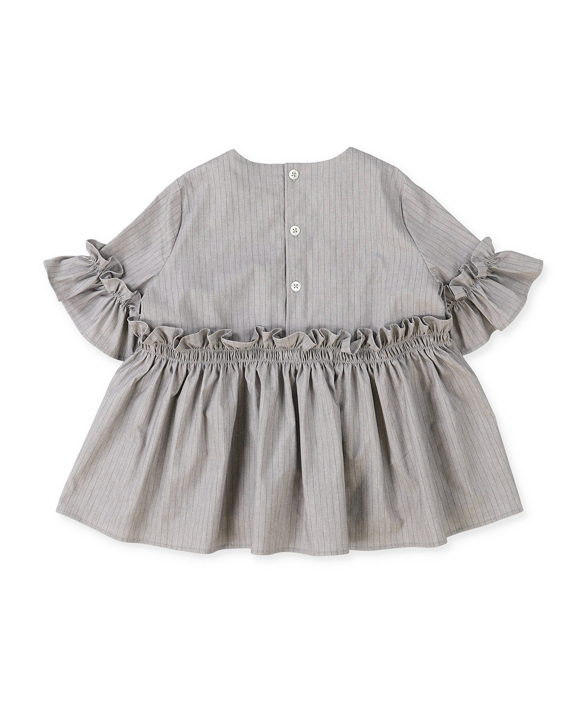 BACKLASH Linen Frill Blouse