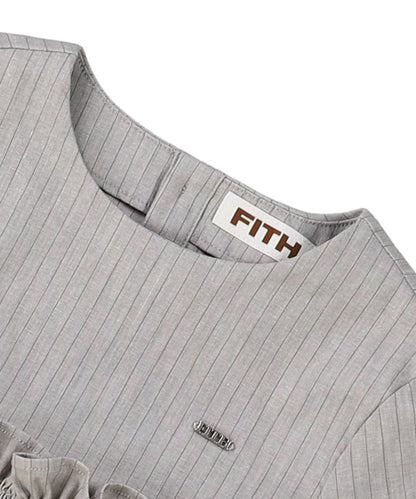 BACKLASH Linen Frill Blouse