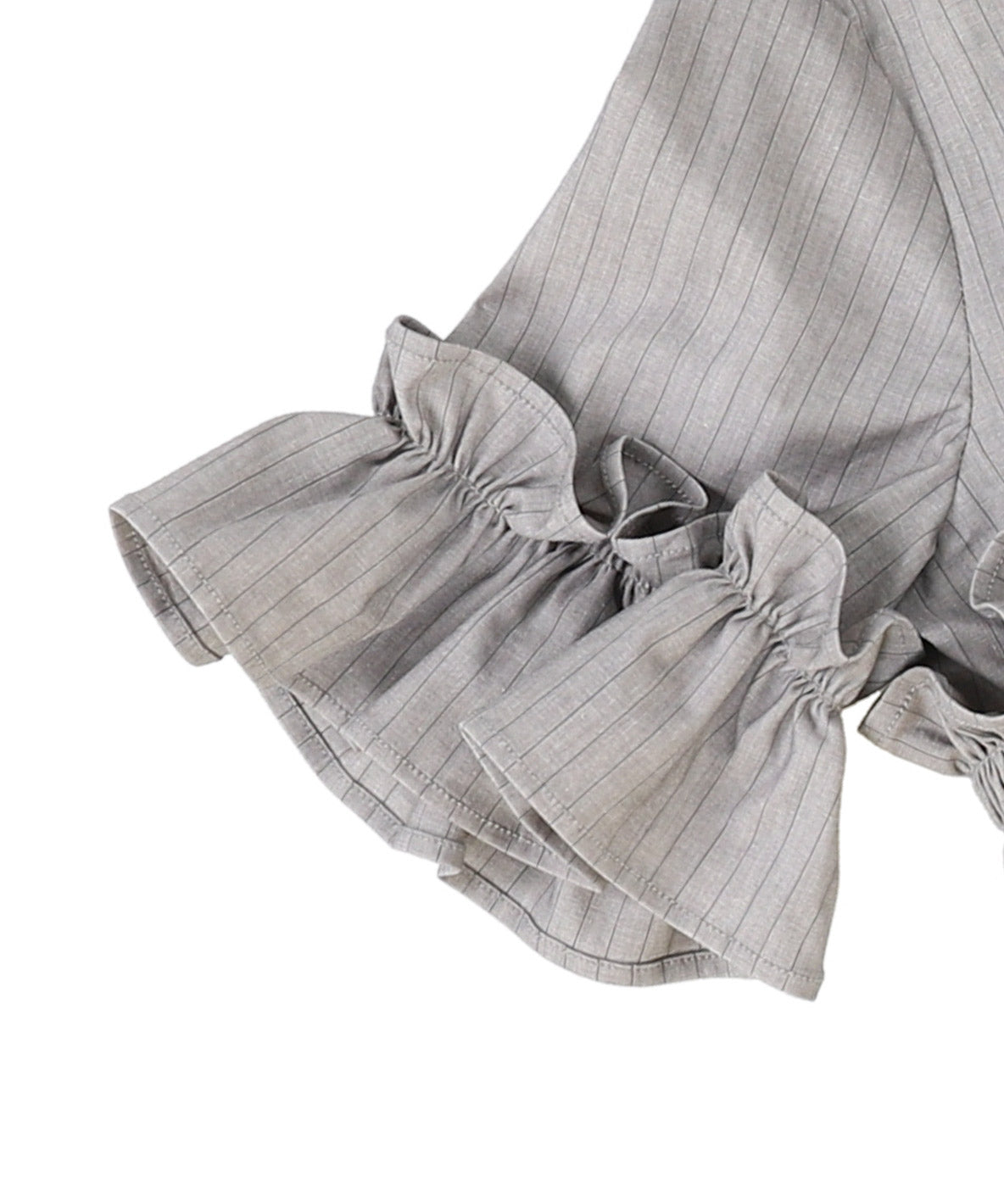 BACKLASH Linen Frill Blouse