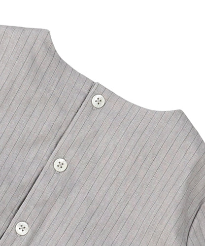 BACKLASH Linen Frill Blouse