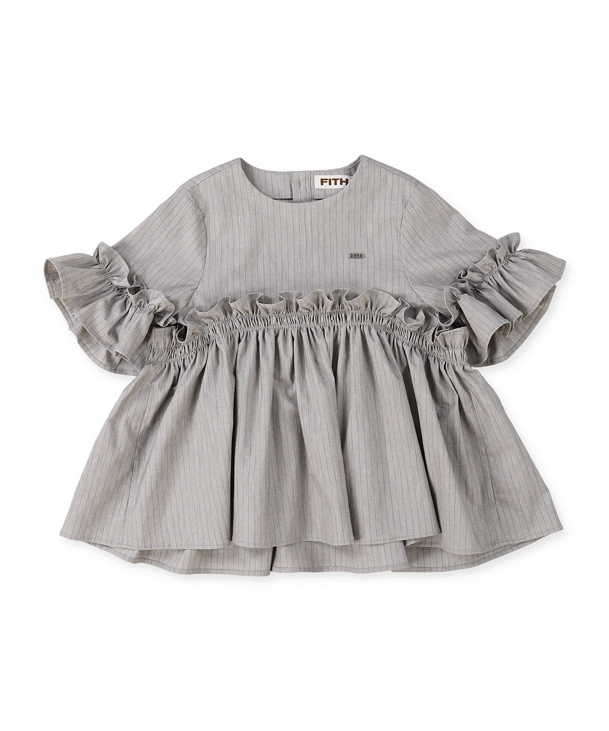 BACKLASH Linen Frill Blouse