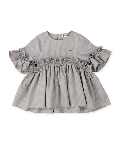 BACKLASH Linen Frill Blouse