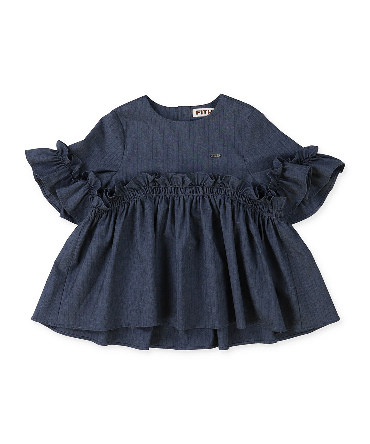 BACKLASH Linen Frill Blouse