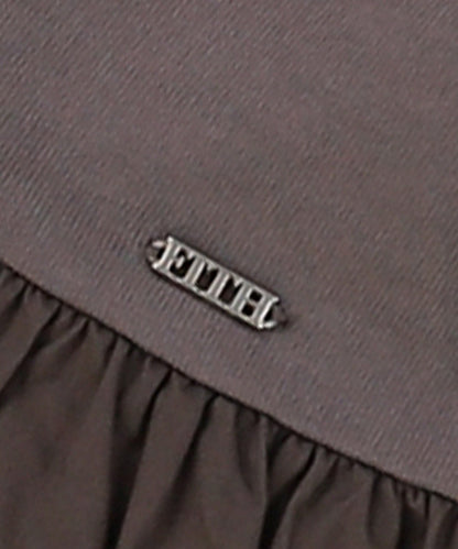 Smooth Cotton Jersey Tiered Tee