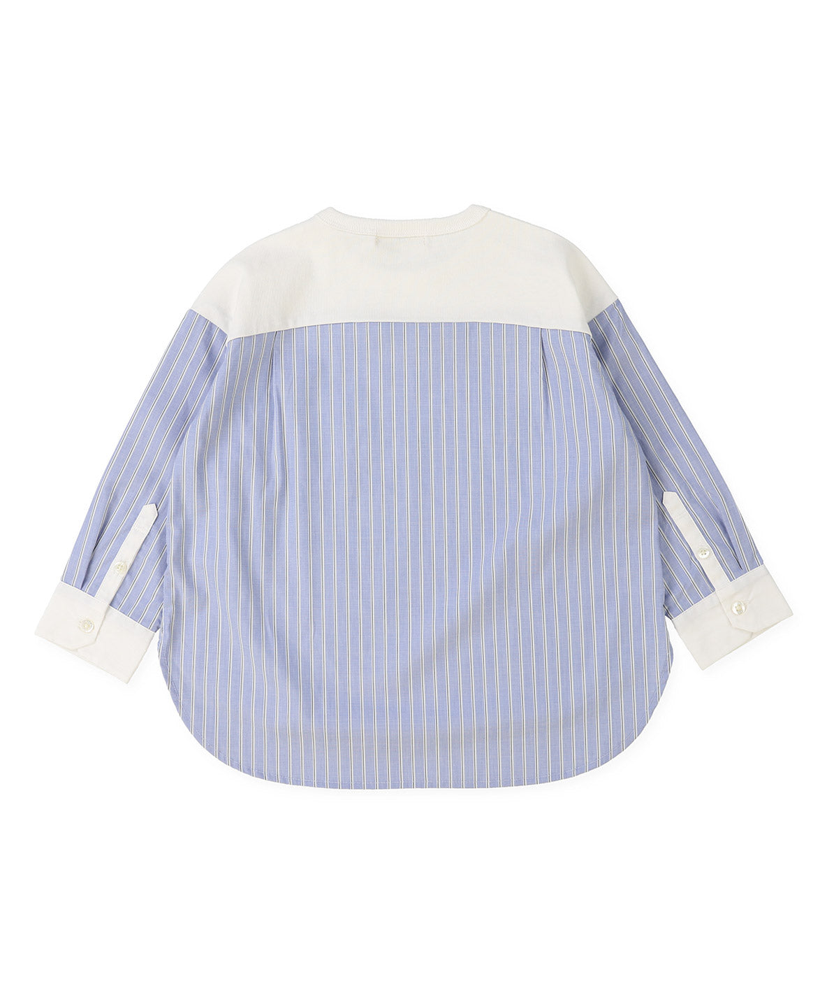 Smooth Cotton Jersey and Striped Long Sleeve Tee