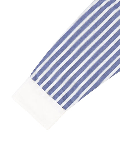 Smooth Cotton Jersey and Striped Long Sleeve Tee
