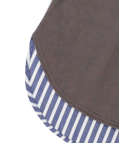 Smooth Cotton Jersey and Striped Long Sleeve Tee