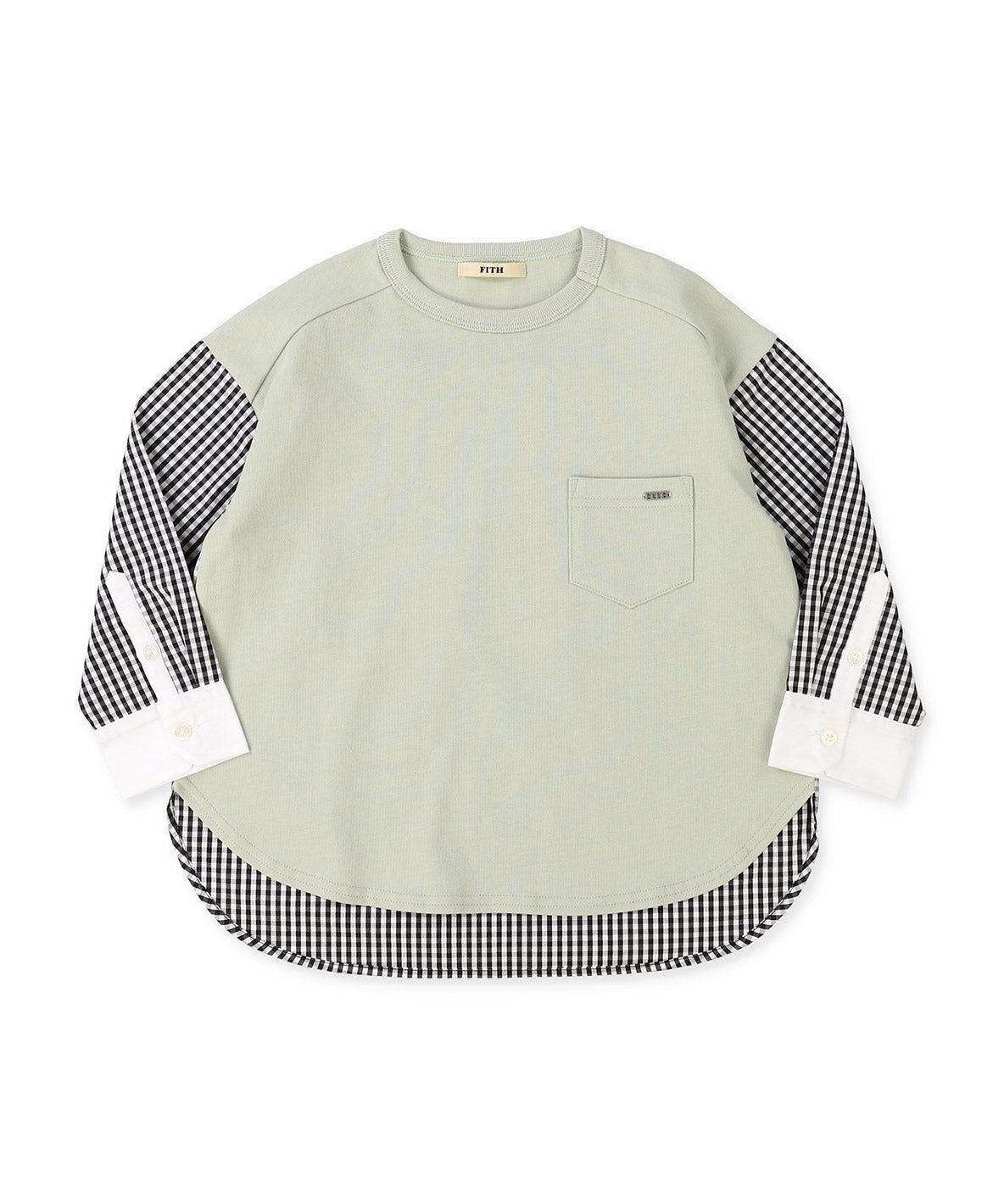 Smooth Cotton Jersey and Striped Long Sleeve Tee