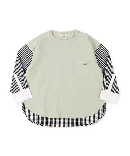 Smooth Cotton Jersey and Striped Long Sleeve Tee