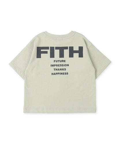 Smooth Cotton Jersey and Back Logo Tee