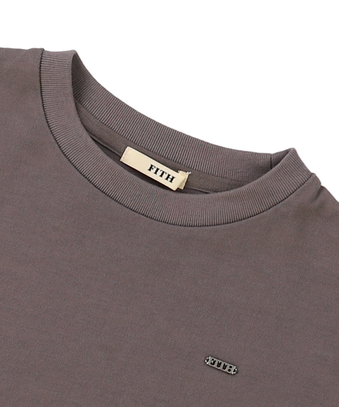 Smooth Cotton Jersey and Back Logo Tee