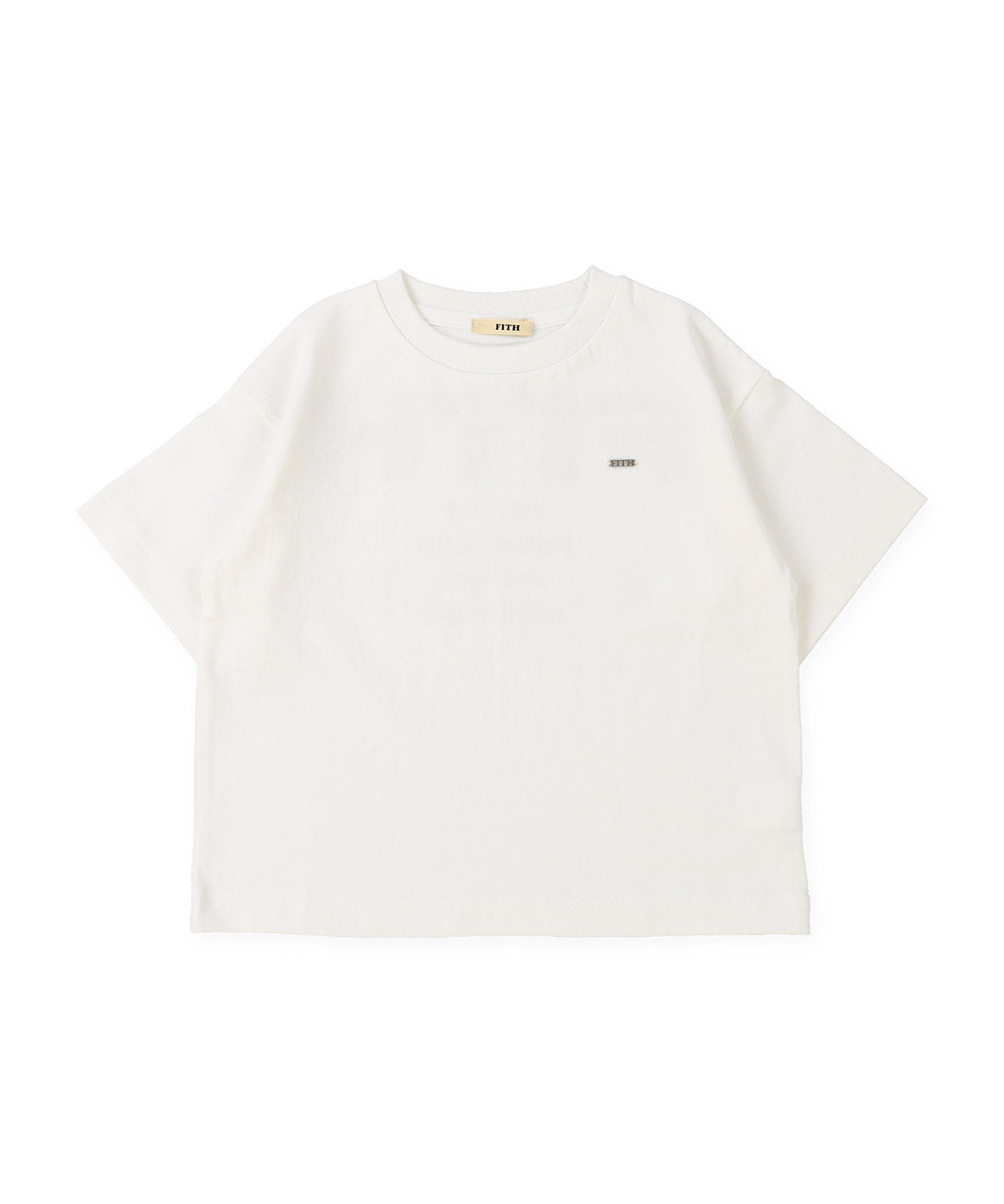 Smooth Cotton Jersey and Back Logo Tee