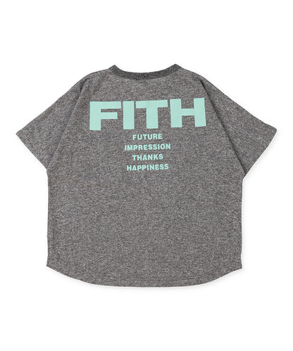 Tetoron Cotton Jersey Back Logo Tee