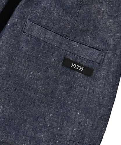 Cotton Hemp Indigo Denim Pants