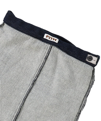 Chillax Denim Salopette Skirt