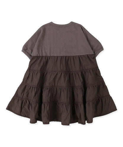 Smooth Cotton Jersey and Tiered Dress