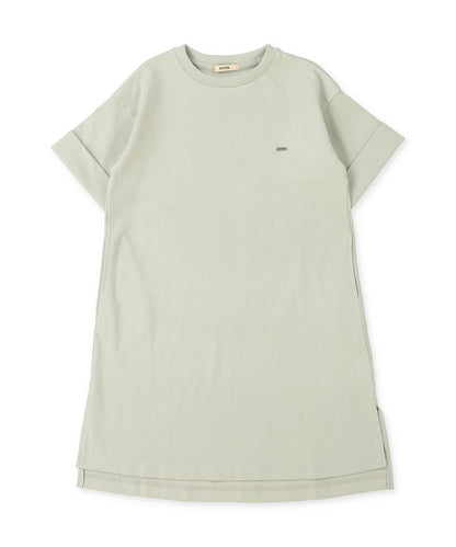 Smooth Cotton Jersey and Back Logo Dress