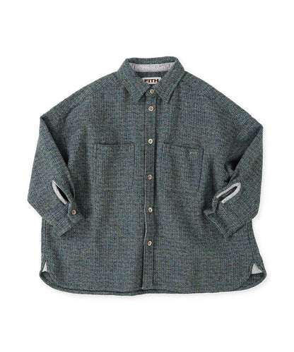 Tweed Cotton Melange Shirt(LADIES)