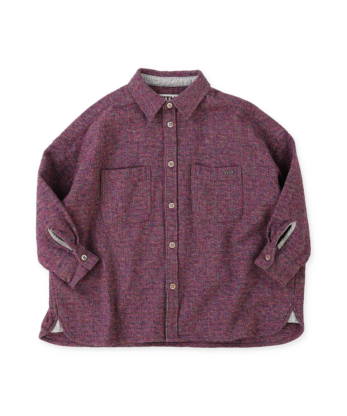 Tweed Cotton Melange Shirt(LADIES)