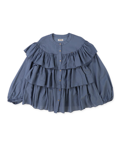 Cotton Chiffon Dobby Blouse(LADIES)