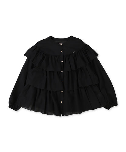 Cotton Chiffon Dobby Blouse(LADIES)