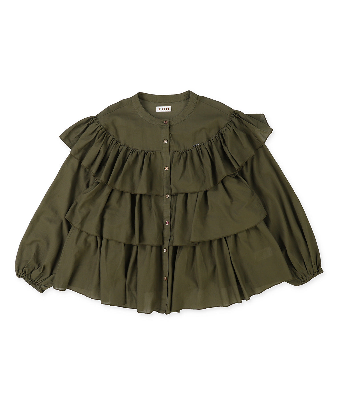 Cotton Chiffon Dobby Blouse(LADIES)