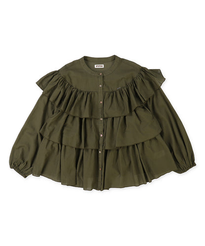 Cotton Chiffon Dobby Blouse(LADIES)