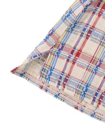 Double-weave Plaid Blouse