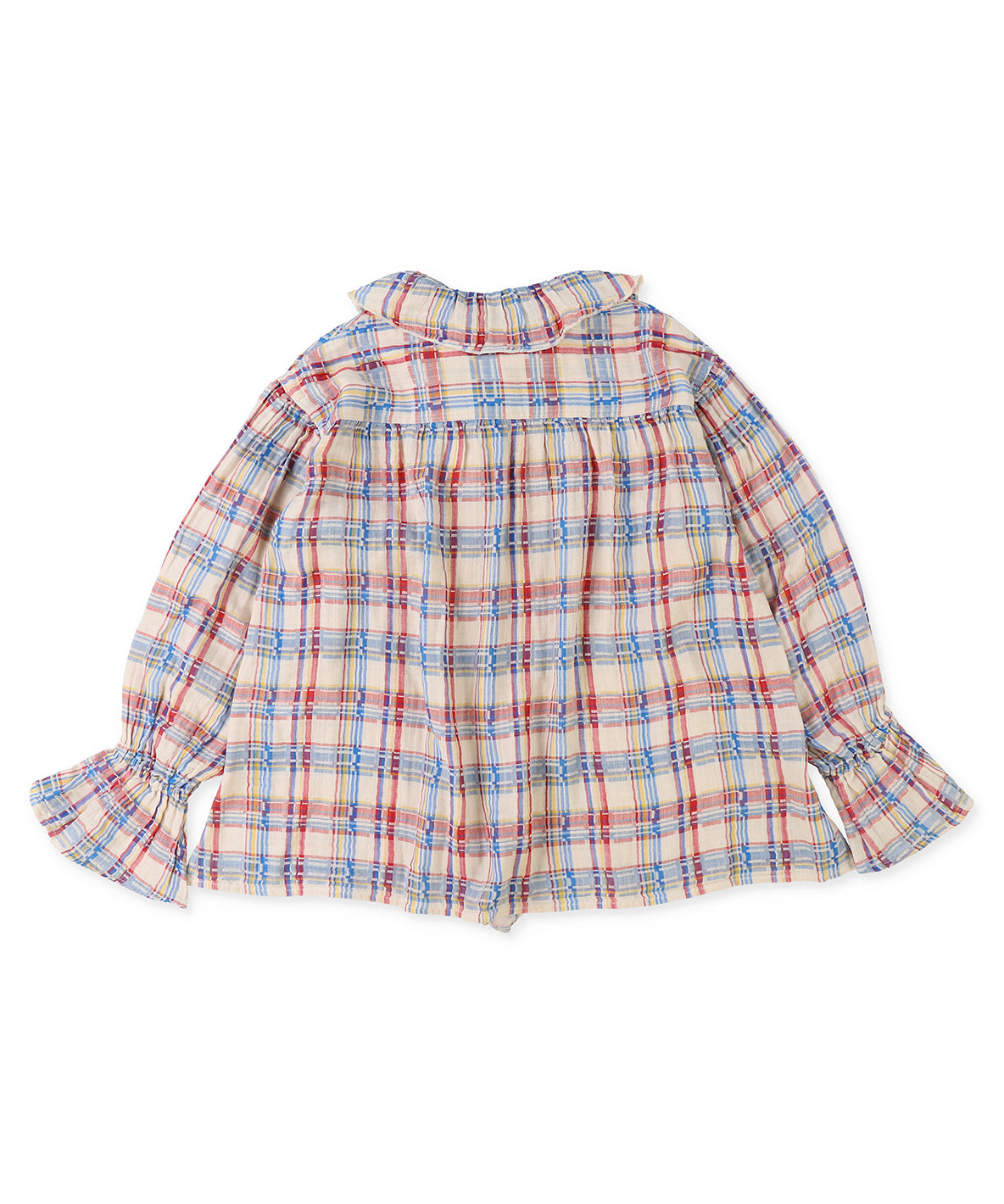 Double-weave Plaid Blouse(LADIES)