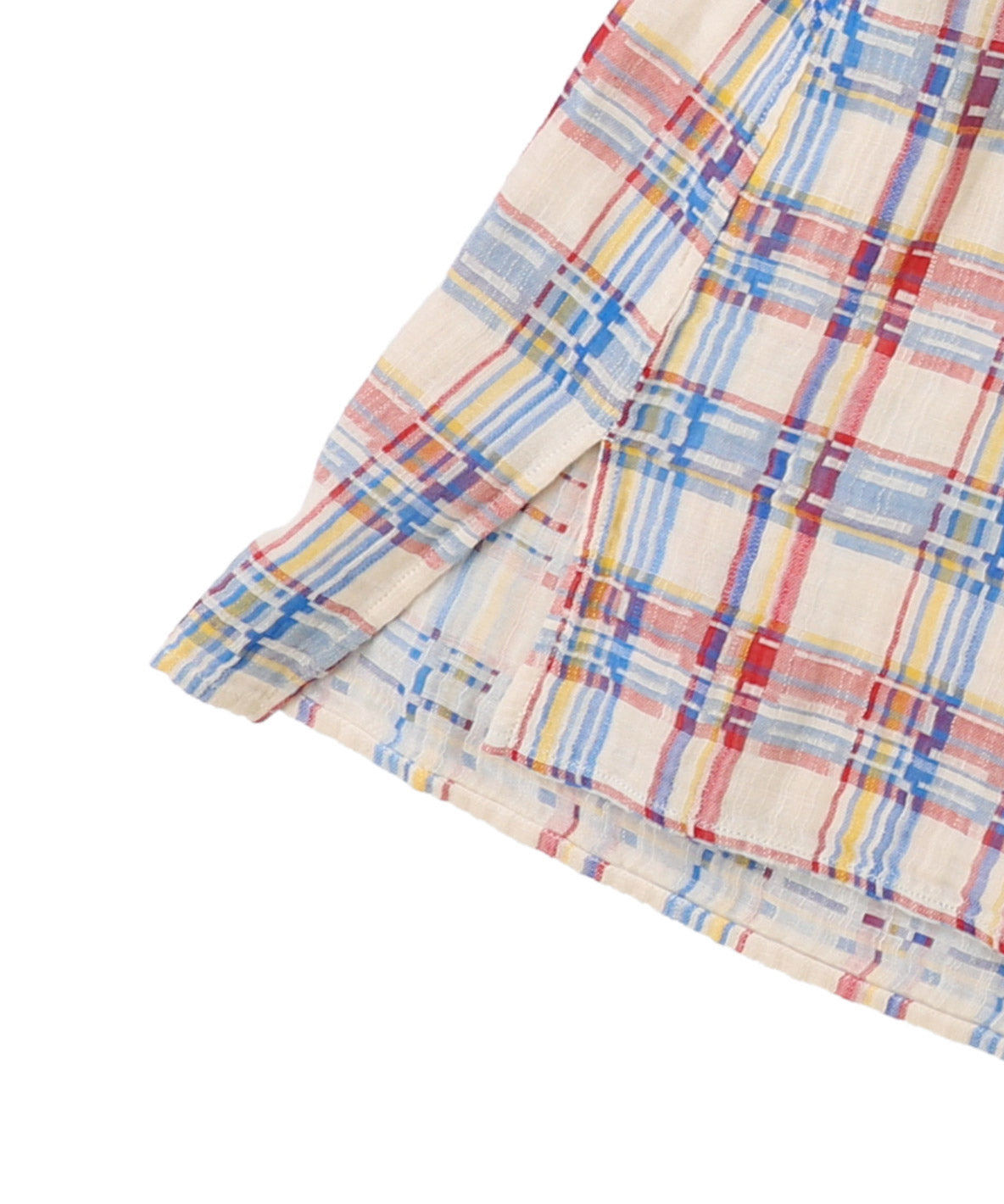 Double-weave Plaid Blouse(LADIES)