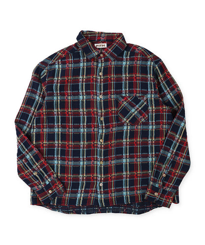 Double-weave Plaid Shirt(LADIES)