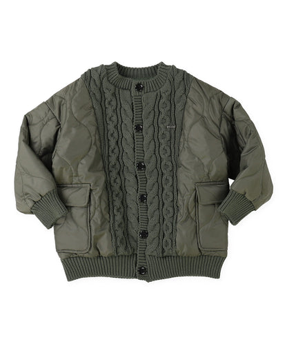 Knit Quilted Blouson